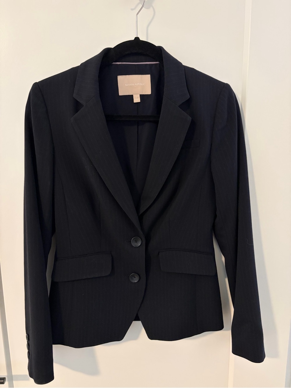 Banana Republic Black Women's Tailored Two-Button Blazer